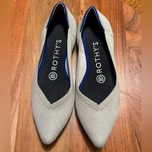 Rothy’s pointy taupe size 5.5
